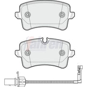 Fahren Rear Brake Pad Set FBP3350