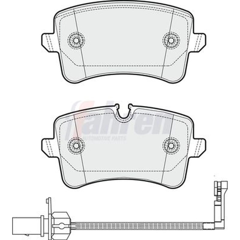 Fahren Rear Brake Pad Set FBP3350