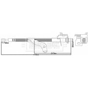 Borg & Beck Brake Hydraulic Hose Line Front Right BBH7973