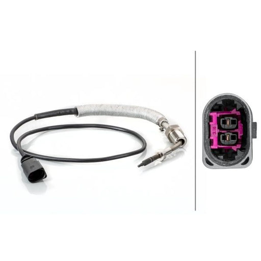 Hella Exhaust Gas Temperature Sensor before exhaust turbocharg fits Seat Cordoba