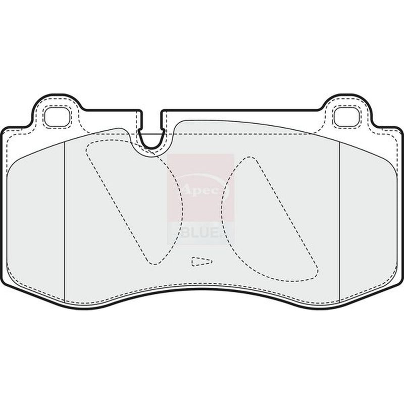 Apec Front Brake Pad Set fits Mercedes-Benz Cls 2004-2010 219.372 219.375