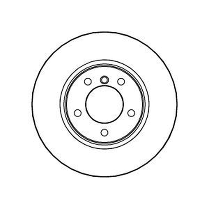 Abtex 2 x Vented Brake Discs fits BMW 5 2003-2010