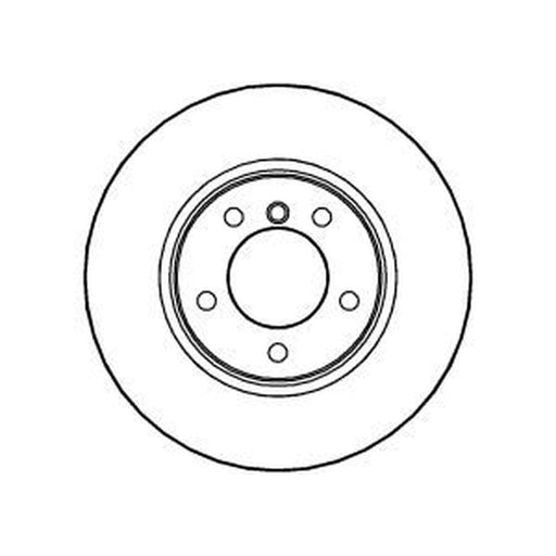 Abtex 2 x Vented Brake Discs fits BMW 5 2003-2010