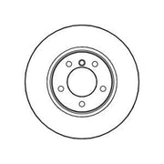 Abtex Front Brake Vented Discs & Pads fits BMW 5 2003-2010