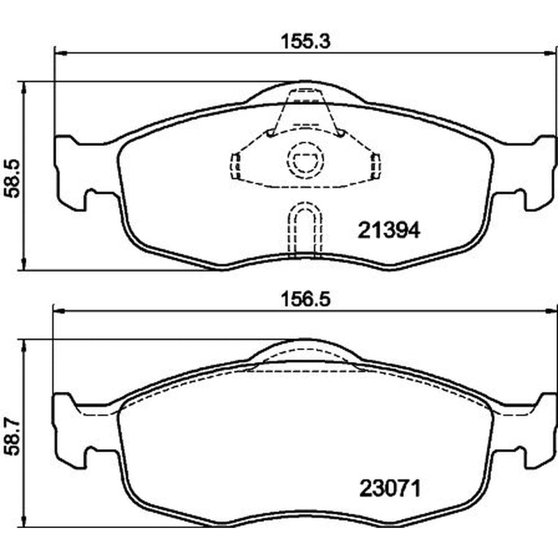 Mintex Front & Rear Brake Discs & Pads fits Ford Scorpio Turnier 1994-1998