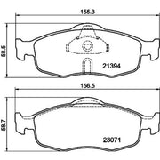 Mintex Front Brake Pad Set fits Ford Cougar 1998-2001 2.0
