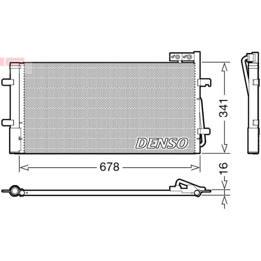 Denso Air Conditioning Condenser fits Audi Q3 2011-2018 1.4 2.0 2.5