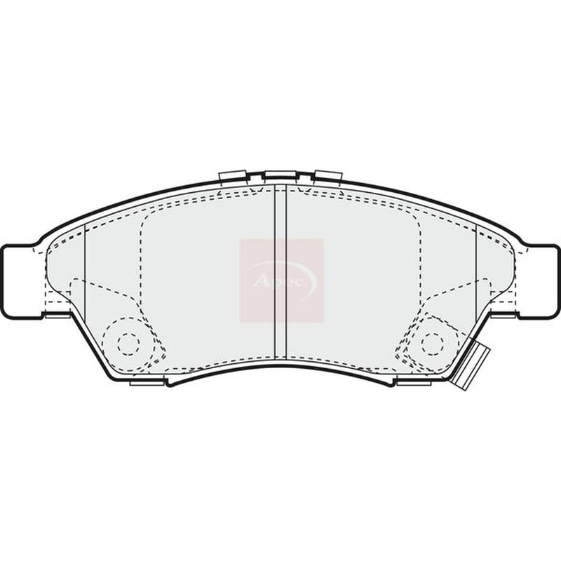 Apec Front Brake Pad Set fits Suzuki Liana 2001-2007 1.3 1.6