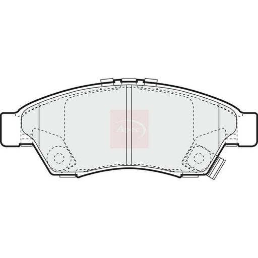 Apec Front Brake Pad Set fits Suzuki Liana 2001-2007 1.3 1.6
