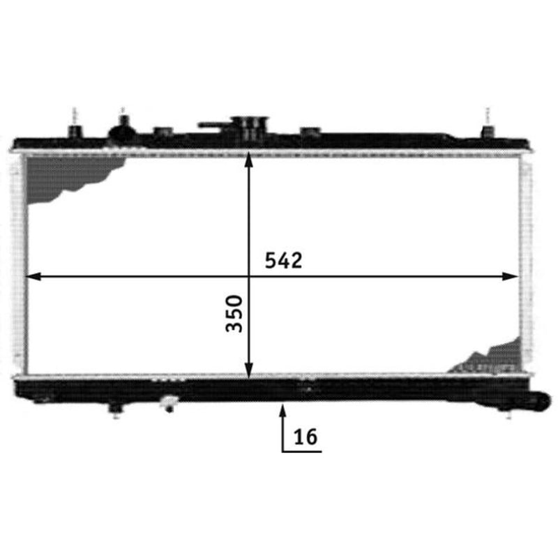 Mahle Engine Radiator fits Mazda 121 II 1990-1997 1.3 1.5