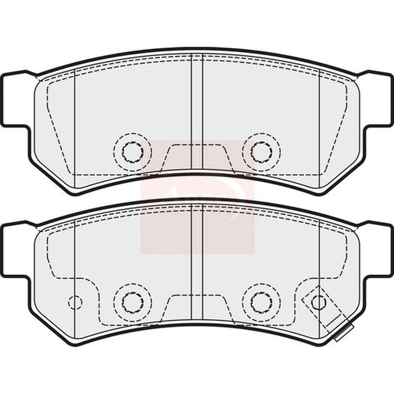 Apec Rear Brake Pad Set PAD2011