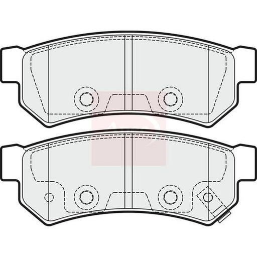 Apec Rear Brake Pad Set PAD2011