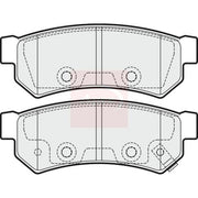 Apec Rear Brake Pad Set fits Chevrolet Spark 2010 on 1.0 1.2