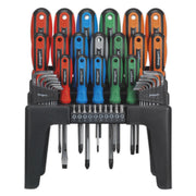 Sealey Screwdriver Hex Key & Bit Set 44pc S01090 Siegen by Sealey - Dynamic Drive