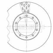 Borg & Beck Front Brake Discs BBD32627