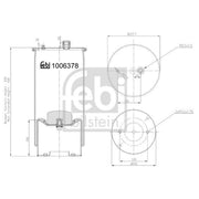 Febi Air Suspension Bellow Rear 1006378