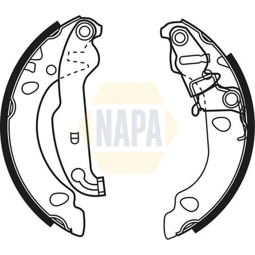 NAPA Brake Shoe Set Axle Kit NBS1044