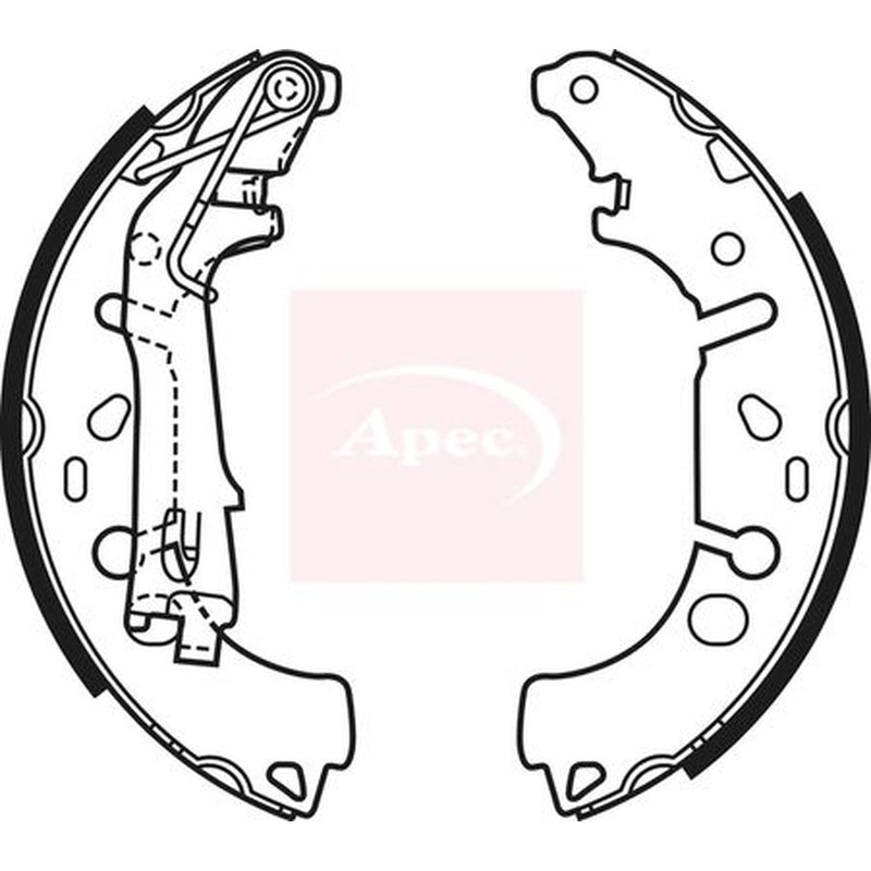 Apec Brake Shoe Set Axle Kit fits Citroën Nemo 2009-2010 1.3 1.4