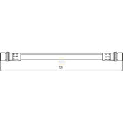 NAPA Brake Hydraulic Hose Line Rear Left fits Toyota Yaris/Vitz 2005-2012