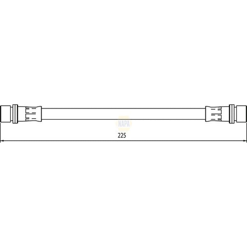 NAPA Brake Hydraulic Hose Line inner NBH1184