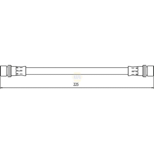 NAPA Brake Hydraulic Hose Line inner NBH1184