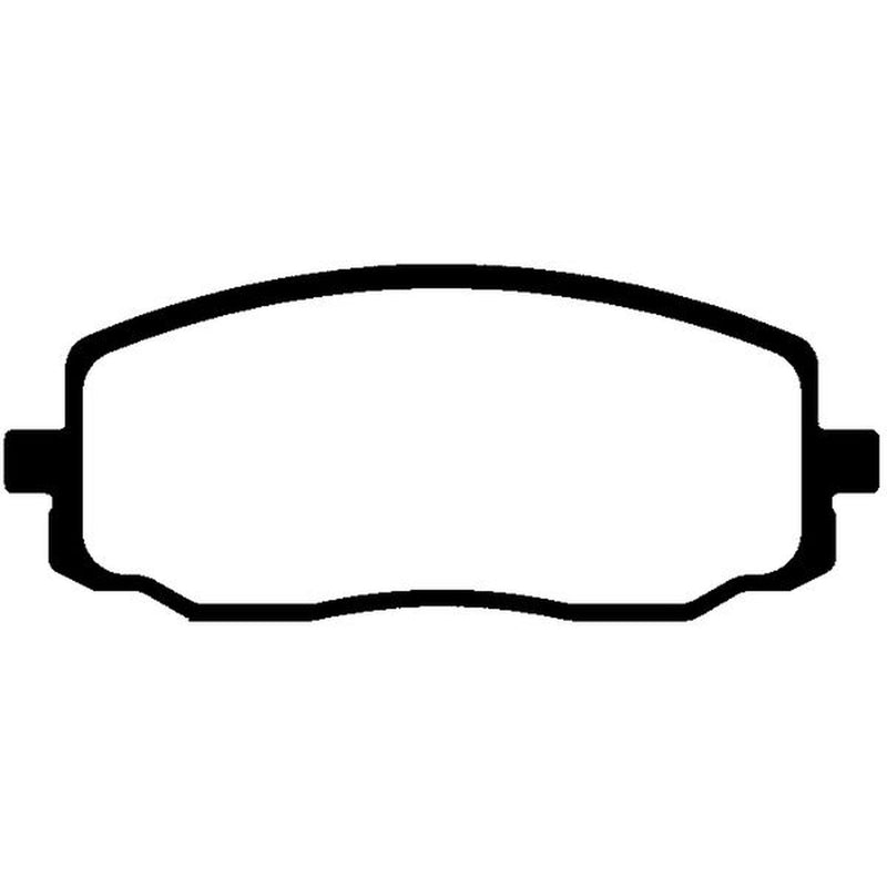 Abtex Front Brake Pad Set fits Hyundai I10 I 2007-2018 1.0 1.1 1.2