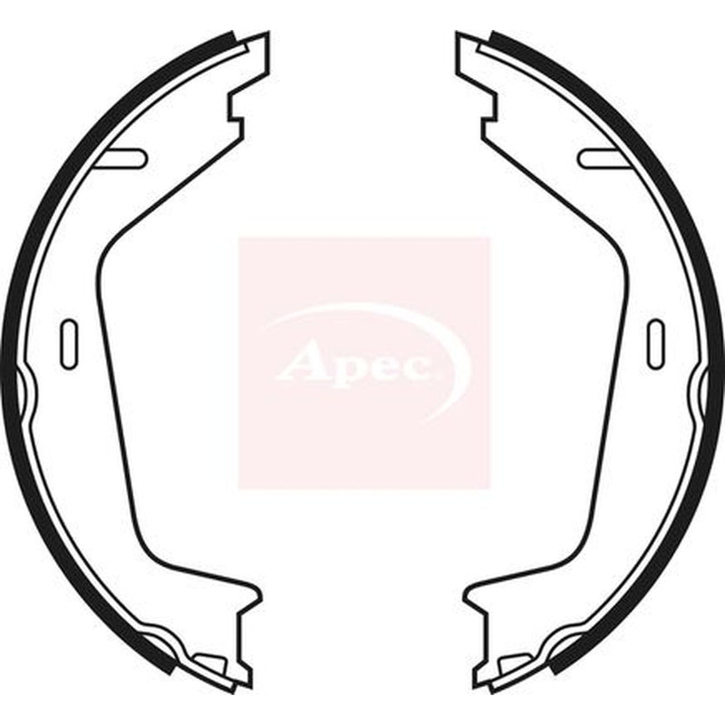 Apec Parking Brake Shoe Set fits Volvo S60 I 2000-2010 2.0 2.4 2.5