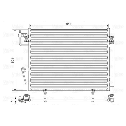 Valeo Air Conditioning Condenser 822620