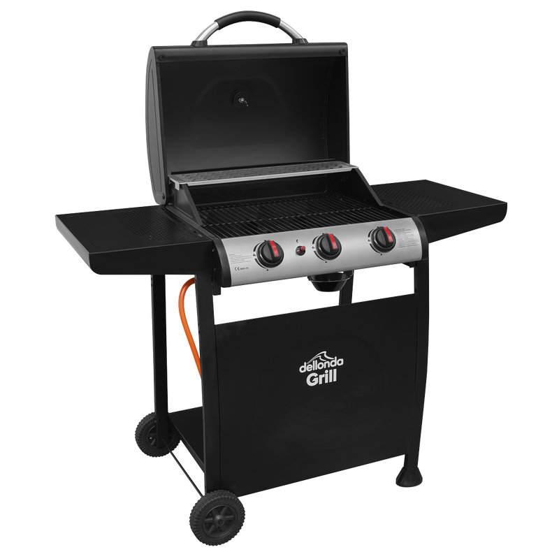 Dellonda 3 Burner Gas BBQ Dellonda  - Dynamic Drive