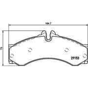 DON Front Brake Pad Set fits Mercedes-Benz Sprinter 2-T 1995-2006