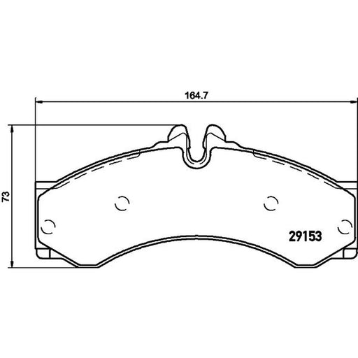 Mintex Front Brake Pad Set fits Mercedes-Benz Sprinter 2-T 1995-2006