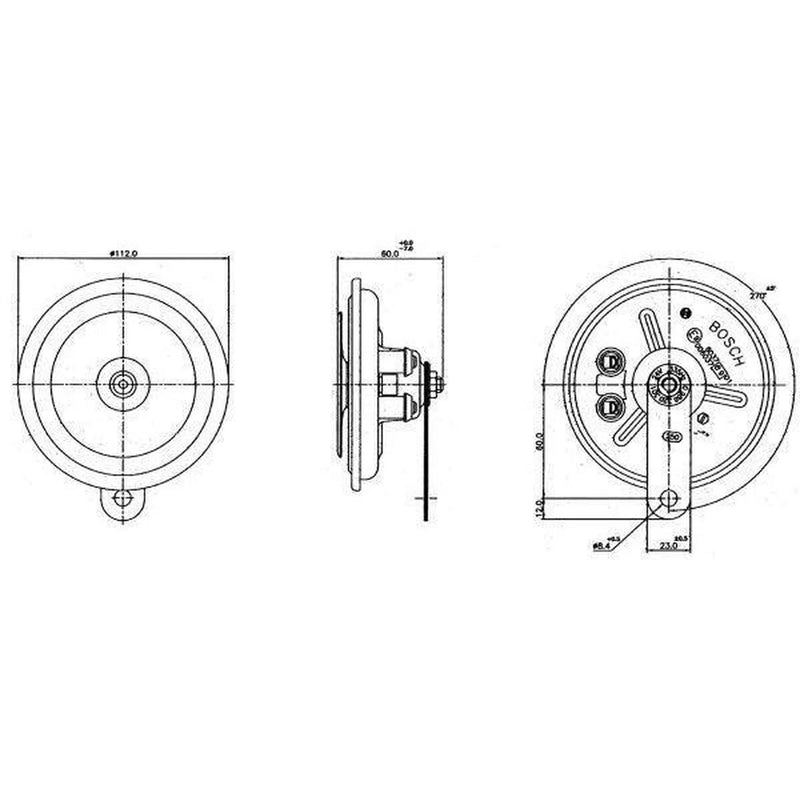 Bosch Car Horn Signal Unit