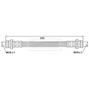 Borg & Beck Brake Hydraulic Hose Line Rear Right BBH6327