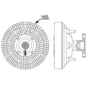 Mahle Radiator Fan Clutch fits John Deere Series 6020 2002-2007