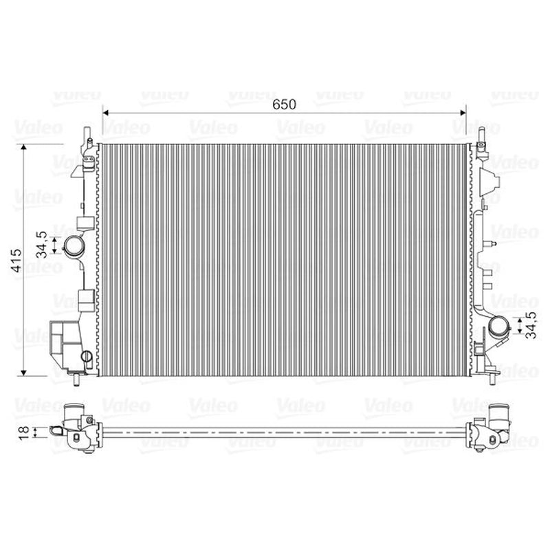 Valeo Engine Radiator 734982