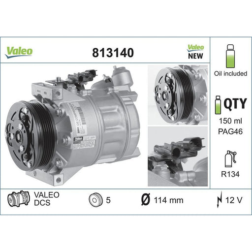 Valeo Air Conditioning Compressor 813140