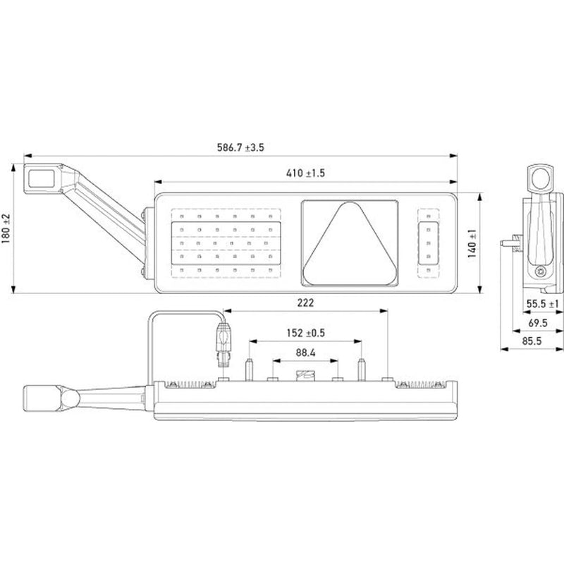 Hella Tail Light / Lamp LED Right