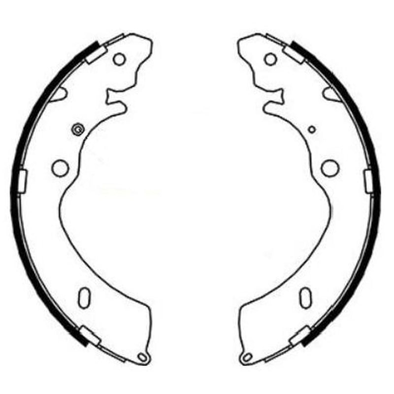 Mintex Brake Shoe Set Axle Kit fits Isuzu D-Max I Platform/Chassis 2007-2012 3.0