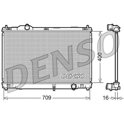 Denso Engine Radiator fits Lexus Gs 2005-2011