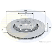 Comline Rear Brake Internally Vented Discs & Pads fits Audi A6 C5 1999-2005 3.7