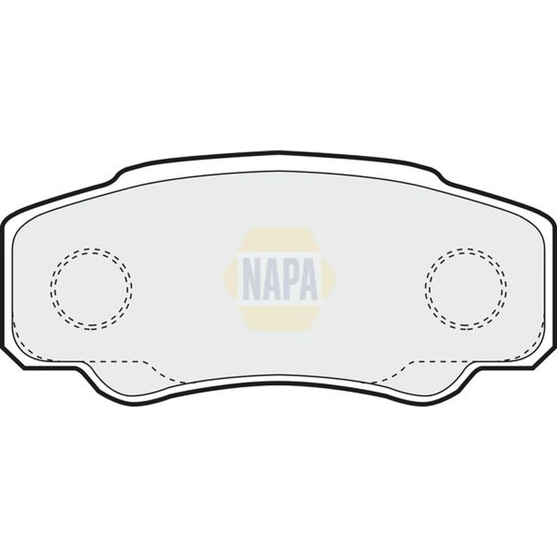 NAPA Rear Brake Pad Set fits Citroën Relay II 2002-2006 2.0 2.2 2.8