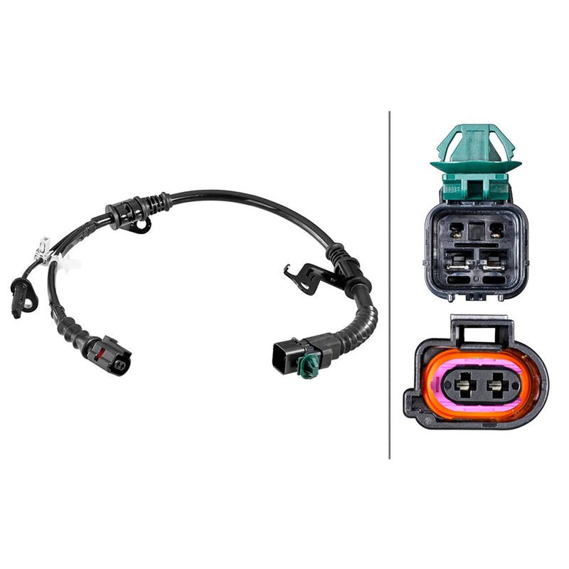 Hella ABS Wheel Speed Sensor Rear fits Honda Civic X 2016-2022 1.0 1.5 1.6