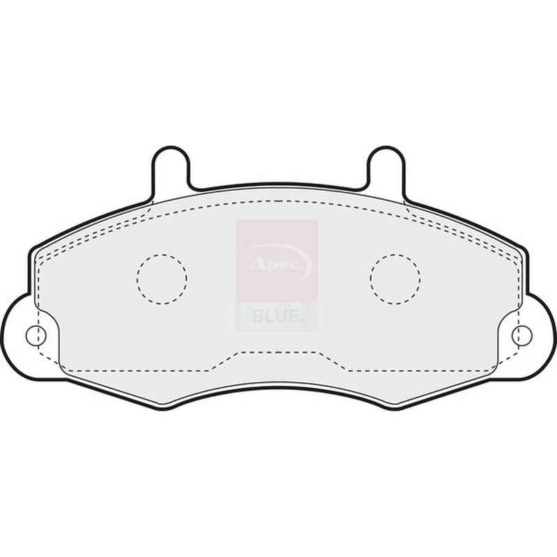 Apec Front Brake Pad Set fits Ford Transit 1991-2000 2.0 2.5