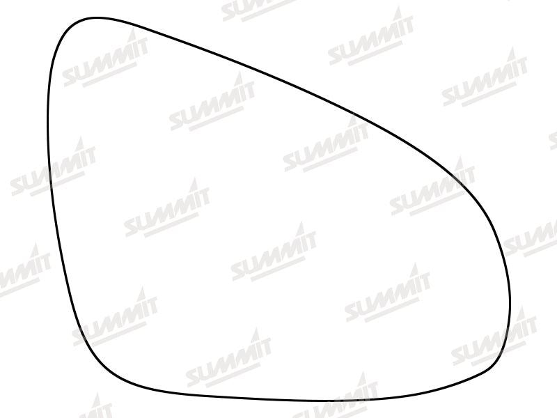 Summit Non-Heated Base Plate With Standard Mirror Glass fits Toyota Aygo 14 on RHS Summit - Bars 4 Cars