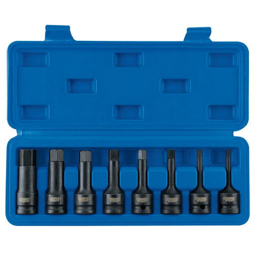 Draper Impact Hexagonal Socket Bit Set, 1/2" Sq. Dr. (8 Piece) 26439 Draper - Dynamic Drive