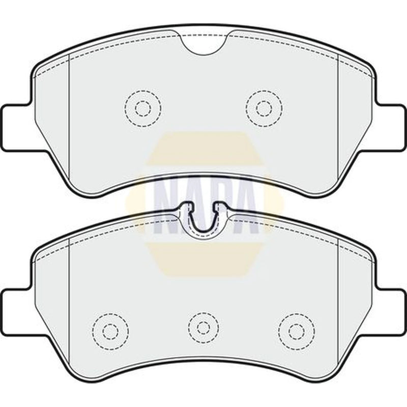 NAPA Rear Brake Pad Set fits Ford Tourneo Custom V362 Bus 2012-2023 1.0 2.0 2.2