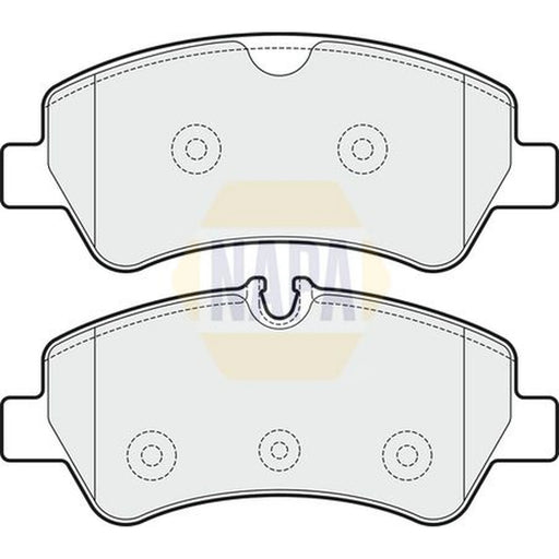 NAPA Rear Brake Pad Set fits Ford Tourneo Custom V362 Bus 2012-2023 1.0 2.0 2.2