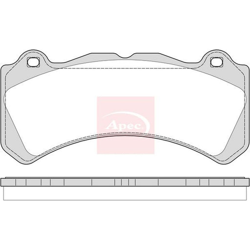 Apec Front Brake Pad Set fits Volvo S60 II 2015-2018 2.0