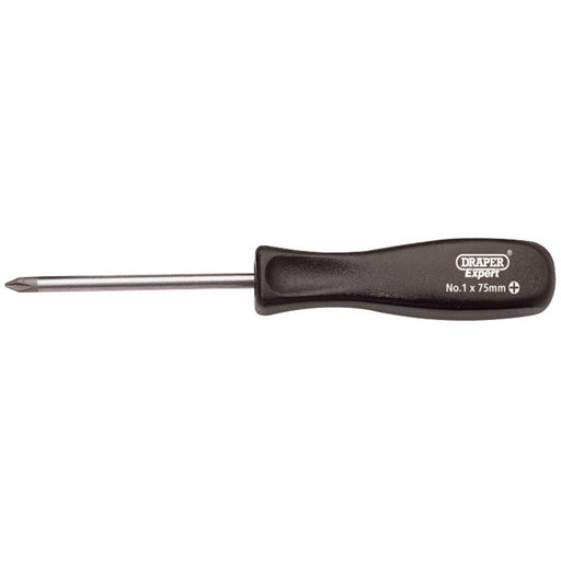 Draper Cross Slot Mechanic's Screwdriver, No.1 x 75mm 19532 Draper - Dynamic Drive