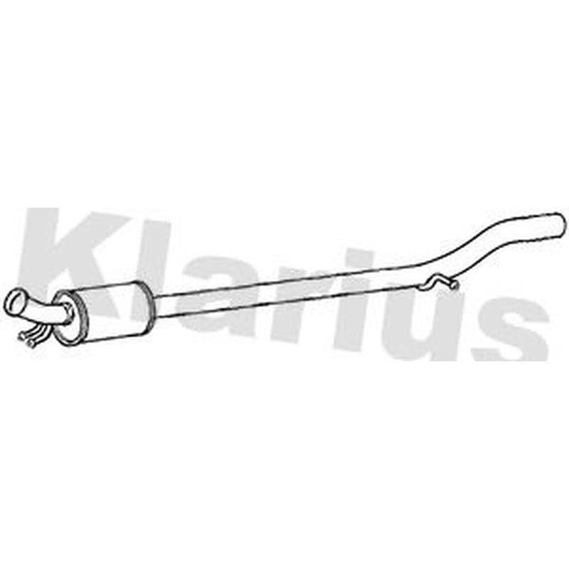 Klarius Box With Centre Pipe Centre fits Mercedes-Benz A-Class 2012-2018
